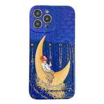 For iPhone 13 Pro Max TPU Pattern Shockproof Phone Case (Moon)