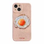 For iPhone 12 TPU Pattern Shockproof Phone Case(Poached Egg)