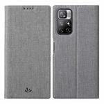 For Xiaomi Redmi Note 11 ViLi DMX Series Shockproof Magnetic Flip Leather Phone Case(Grey)
