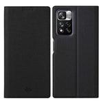 For Xiaomi Redmi Note 11 Pro ViLi DMX Series Shockproof Magnetic Flip Leather Phone Case(Black)