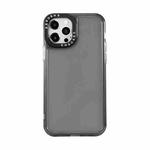 For iPhone 13 Pro Black Lens Frame Transparent TPU Phone Case (Black)