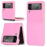 For Samsung Galaxy Z Flip3 5G Plain Texture Phone Case(Pink)