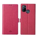 For OnePlus Nord N100 ViLi K Series Shockproof Magnetic Buckle Leather Phone Case(Rose Red)