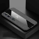 For Xiaomi Mi CC9 Pro XINLI Stitching Cloth Texture TPU Phone Case(Grey)