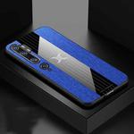 For Xiaomi Mi CC9 Pro XINLI Stitching Cloth Texture TPU Phone Case(Blue)