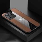 For Xiaomi Mi Mix 4 XINLI Stitching Cloth Texture TPU Phone Case(Brown)