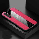 For Xiaomi Mi Note 10 Lite XINLI Stitching Cloth Texture TPU Phone Case(Red)