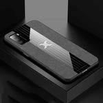 For Xiaomi Poco M3 XINLI Stitching Cloth Texture TPU Phone Case(Grey)