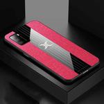 For Xiaomi Poco M3 XINLI Stitching Cloth Texture TPU Phone Case(Red)