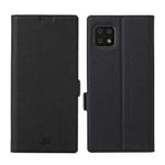 For Sharp Aquos Sense 6 ViLi K Series Magnetic Buckle Horizontal Flip Leather Phone Case(Black)