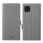 For Sharp Aquos Sense 6 ViLi K Series Magnetic Buckle Horizontal Flip Leather Phone Case(Grey)