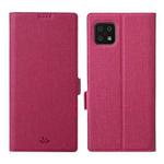 For Sharp Aquos Sense 6 ViLi K Series Magnetic Buckle Horizontal Flip Leather Phone Case(Rose Red)