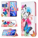 For Xiaomi Redmi Note 11 5G Colored Drawing Pattern Leather Phone Case(Butterflies)