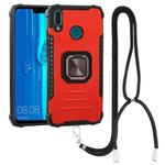 For Huawei Y9 2019 / Enjoy 9 Plus / Enjoy 20e Aluminum Alloy + TPU Phone Case with Lanyard(Red)