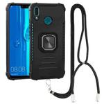 For Huawei Y9 2019 / Enjoy 9 Plus / Enjoy 20e Aluminum Alloy + TPU Phone Case with Lanyard(Black)