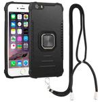 Lanyard Aluminum TPU Case For iPhone 6 Plus & 6s Plus(Black)