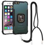 Lanyard Aluminum TPU Case For iPhone 6 Plus & 6s Plus(Green)