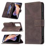 For Xiaomi Redmi Note 11 Pro / 11 Pro+ Magnetic Clasp RFID Blocking Anti-Theft Leather Case(Brown)