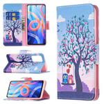 For Xiaomi Redmi Note 11 5G Colored Drawing Leather Phone Case(Owl)