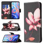 For Xiaomi Redmi Note 11 5G Colored Drawing Leather Phone Case(Lotus)