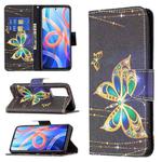 For Xiaomi Redmi Note 11 5G Colored Drawing Leather Phone Case(Big Butterfly)