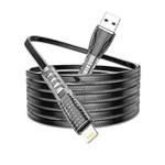 Borofone BU31 1.2m 2.4A USB to 8 Pin Jelly Braided Charging Data Cable(Black)
