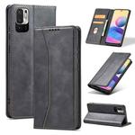 For Xiaomi Redmi Note 10 5G Magnetic Dual-fold Leather Phone Case(Black)