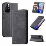 For Xiaomi Redmi Note 11 5G Magnetic Dual-fold Leather Phone Case(Black)