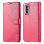 For vivo iQOO Neo5 AZNS Sheepskin Texture Flip Leather Phone Case(Red)