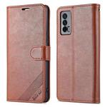 For vivo iQOO Neo5 AZNS Sheepskin Texture Flip Leather Phone Case(Brown)