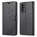 For vivo S10e / V23e AZNS Sheepskin Texture Flip Leather Phone Case(Black)