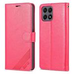 For Honor X30i AZNS Sheepskin Texture Flip Leather Phone Case(Red)
