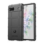 For Google Pixel 6a Full Coverage Shockproof TPU Phone Case(Black)