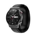 S2 1.3 inch Leather Strap Smart Watch, Support Body Temperature Monitor/Blood Oxygen Monitor(Black)