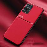 For OPPO Reno7 Pro 5G Classic Tilt Magnetic PC + TPU Phone Case(Red)