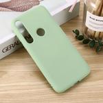 For Motorola G8 Plus Solid Color Liquid Silicone Shockproof Coverage Case(Green)
