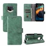 For Oukitel WP15 5G Solid Color Skin Feel Magnetic Buckle Leather Phone Case(Green)