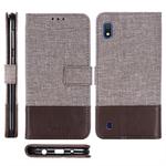 For Galaxy A10 MUMXA MX102 Horizontal Flip Canvas Stitching Leather Case with Holder & Card Slots & Wallet(Brown)