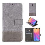 For Xiaomi Redmi 8A MUMXA MX102 Horizontal Flip Canvas Stitching Leather Case with Holder & Card Slots & Wallet(Grey)