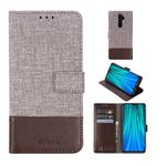 For Xiaomi Redmi Note 8 Pro MUMXA MX102 Horizontal Flip Canvas Stitching Leather Case with Holder & Card Slots & Wallet(Brown)