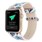 For Apple Watch Series 8&7 41mm / SE 2&6&SE&5&4 40mm / 3&2&1 38mm Fashion Strap Watch Band(Blue)