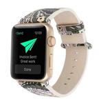 For Apple Watch Series 8&7 41mm / SE 2&6&SE&5&4 40mm / 3&2&1 38mm Fashion Strap Watch Band(Floral)