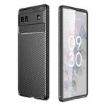 For Google Pixel 6a Carbon Fiber Texture Shockproof TPU Phone Case(Black)