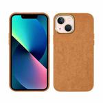 For iPhone 13 mini Plush Roughout PU Phone Case (Brown)