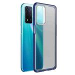 For OPPO A93s 5G Armor PC + TPU Shockproof Phone Case(Blue)