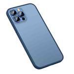 For iPhone 12 Pro Max Matte PC + TPU Phone Case(Dark Blue)