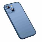 For iPhone 12 Matte PC + TPU Phone Case(Dark Blue)