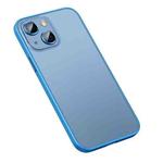 For iPhone 12 Matte PC + TPU Phone Case(Sierra Blue)