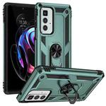 For Motorola Edge 20 Pro Shockproof TPU + PC Phone Case(Dark Green)