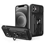 For iPhone 11 Sliding Camshield Card Phone Case (Black)